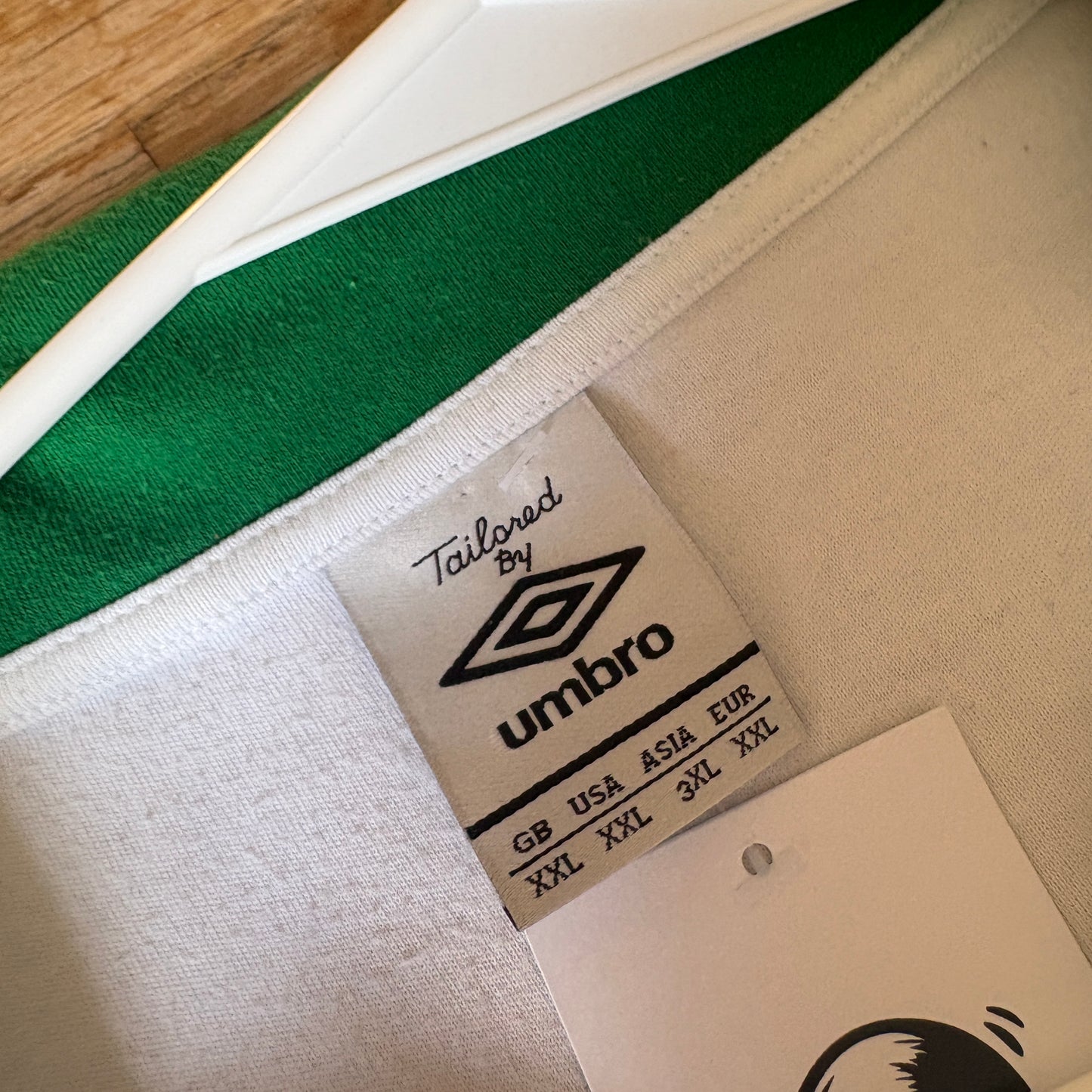 Vintage Umbro Pele New York Cosmos White Football Polo Shirt - 2XL