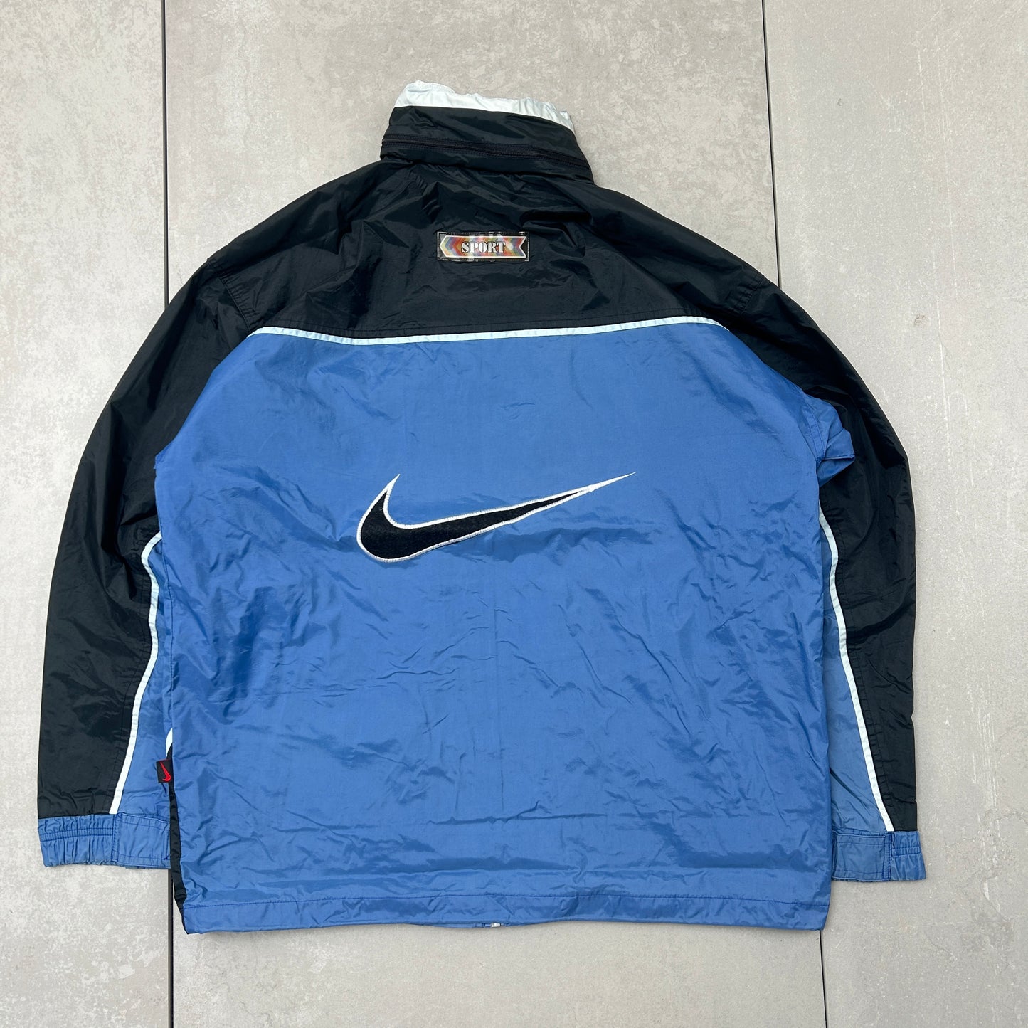 Vintage Nike Blue Tracksuit Track Shell Windbreaker Jacket - L