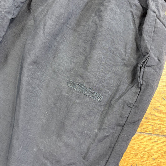 Vintage Adidas Black Baggy Tracksuit Sweatpants Track Pants Bottoms - XXL