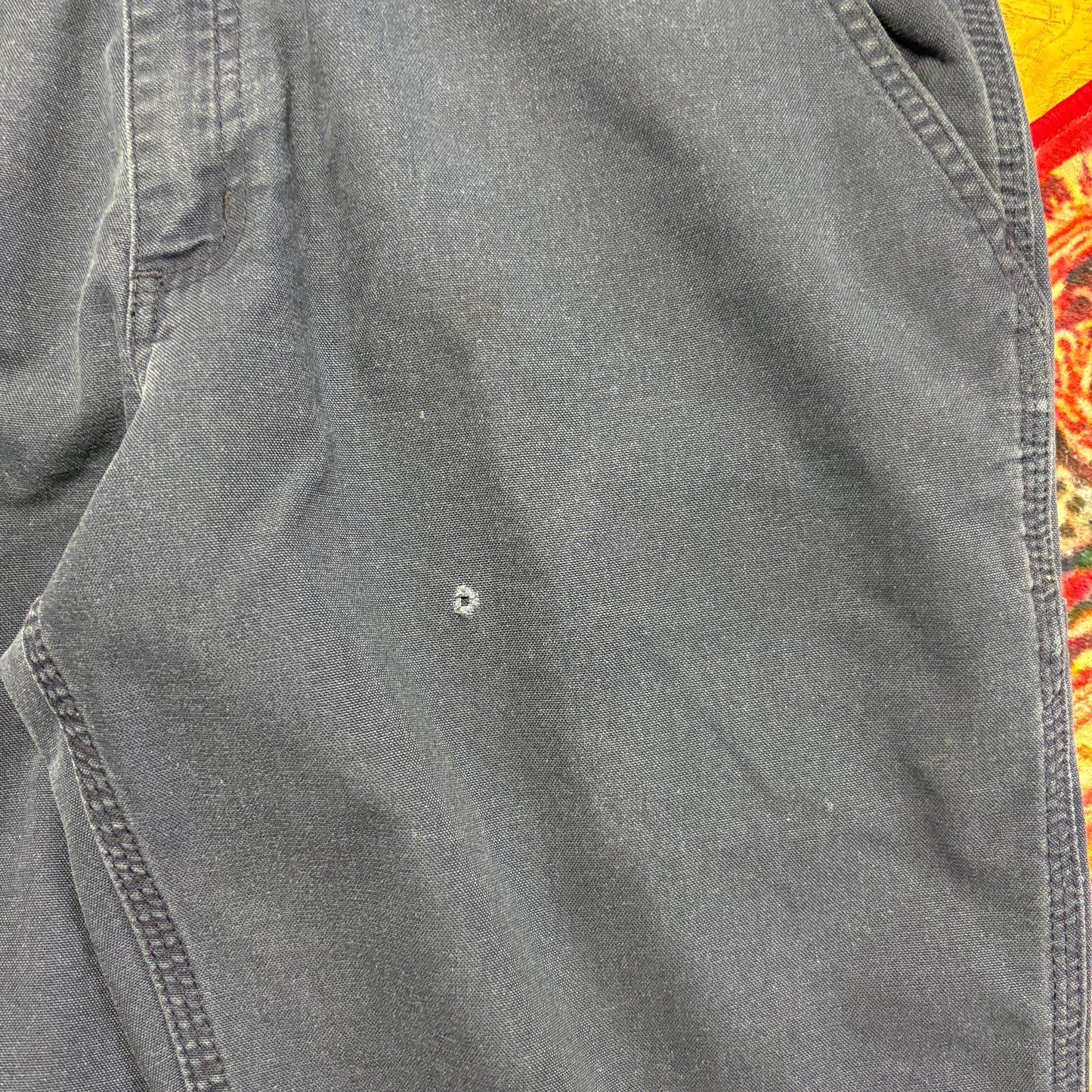 Vintage Carhartt Workwear Carpenter Navy Baggy Trousers - 36R