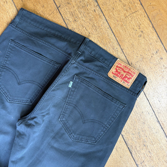 Vintage Levis 502 Straight Grey Chino Trousers Denim Jeans - 38