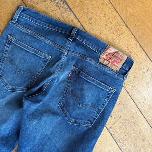 Vintage Levis 502 Straight Blue Denim Jeans - 34