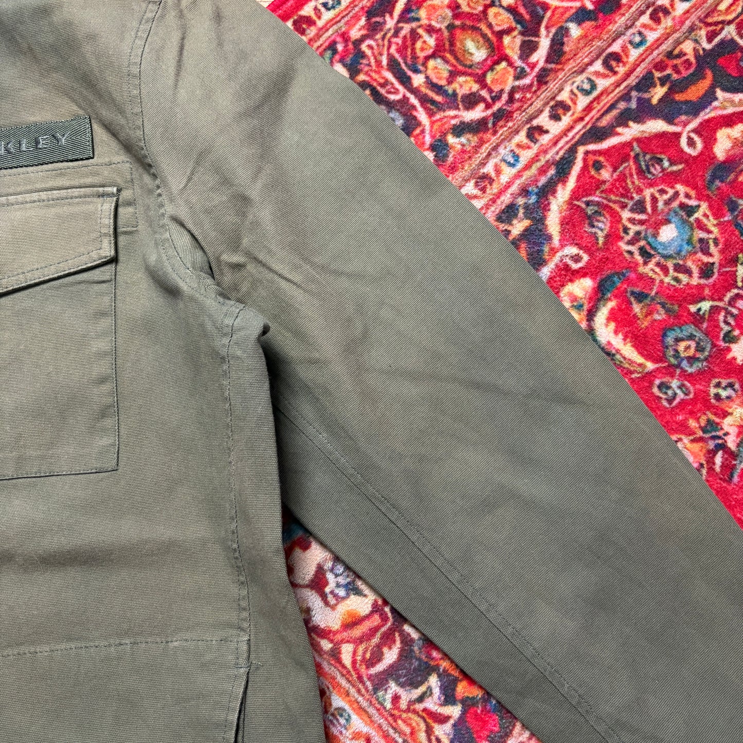 Vintage Oakley Green Workwear Overshirt Jacket - M
