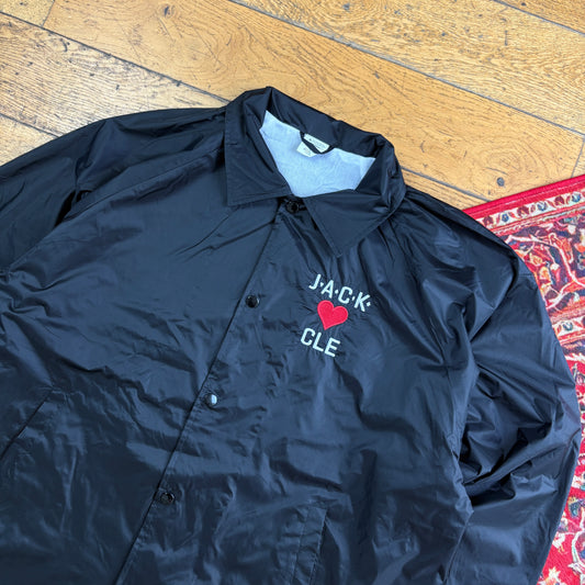 Vintage Black Nylon Coach Harrington Jacket - XL