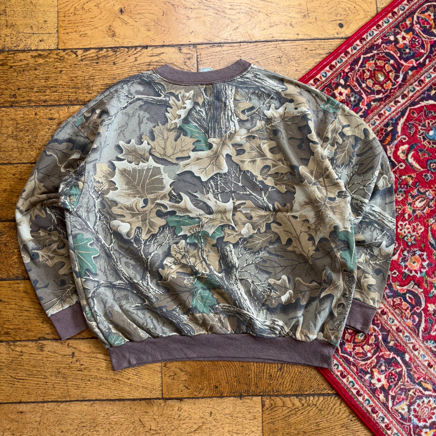 Vintage Realtree Camo Boxy Green Sweatshirt - L