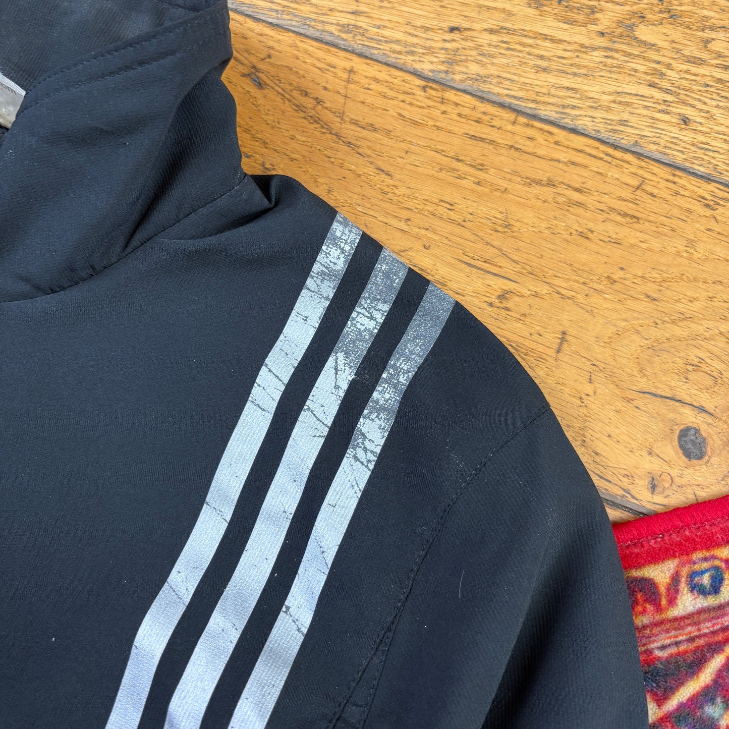 Vintage Adidas Black Tracksuit Track Shell Windbreaker Jacket - M