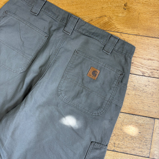 Vintage Carhartt Brown Workwear Baggy Carpenter Shorts - 34