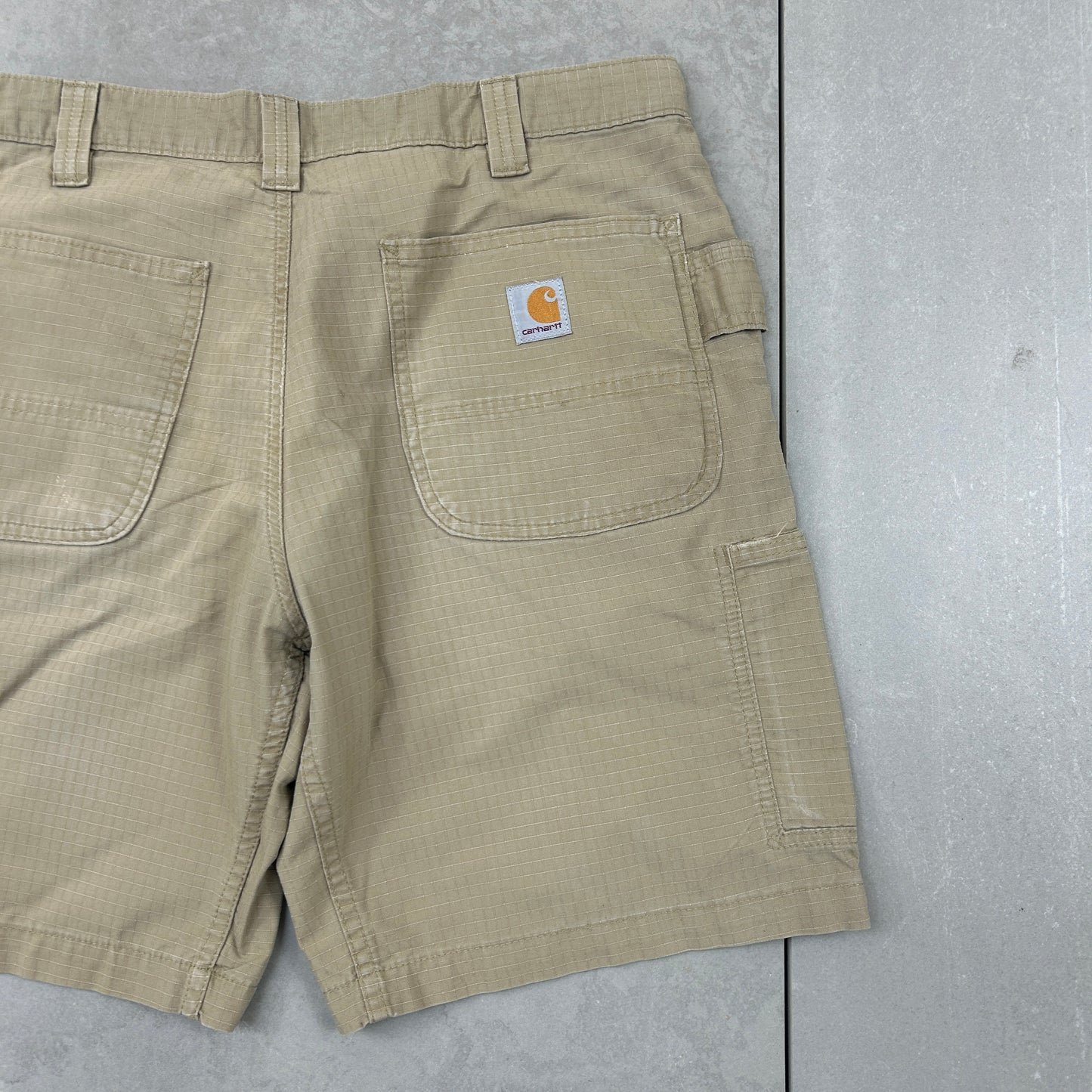 Vintage Carhartt Workwear Baggy Brown Carpenter Shorts - 34