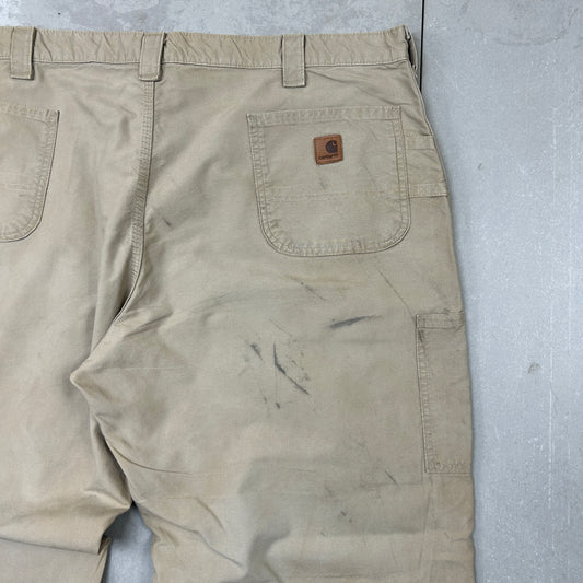 Vintage Carhartt Brown Workwear Carpenter Baggy Trousers - 46
