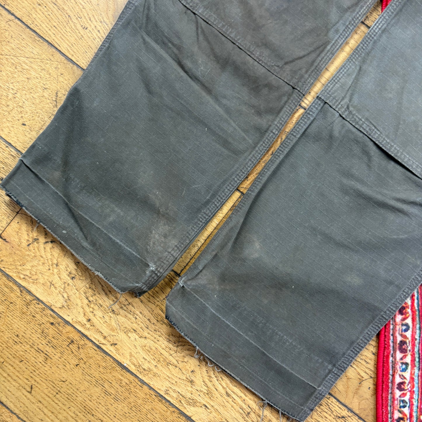 Vintage Carhartt Brown Double Knee Cargo Workwear Carpenter Baggy Trousers - 34
