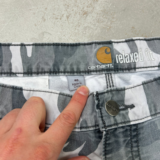 Vintage Dickies Workwear Navy Carpenter Baggy Shorts - 42