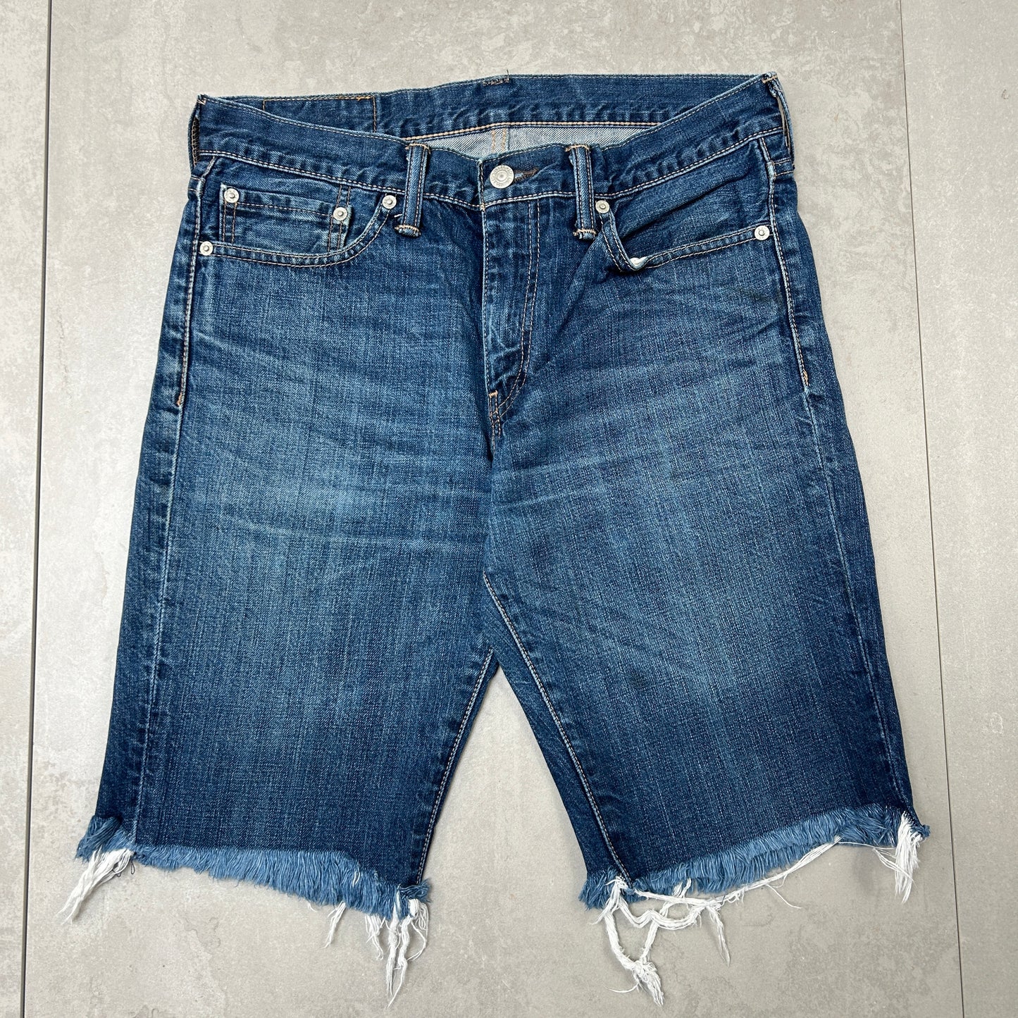 Vintage Levis 511 Slim Blue Denim Shorts - 32