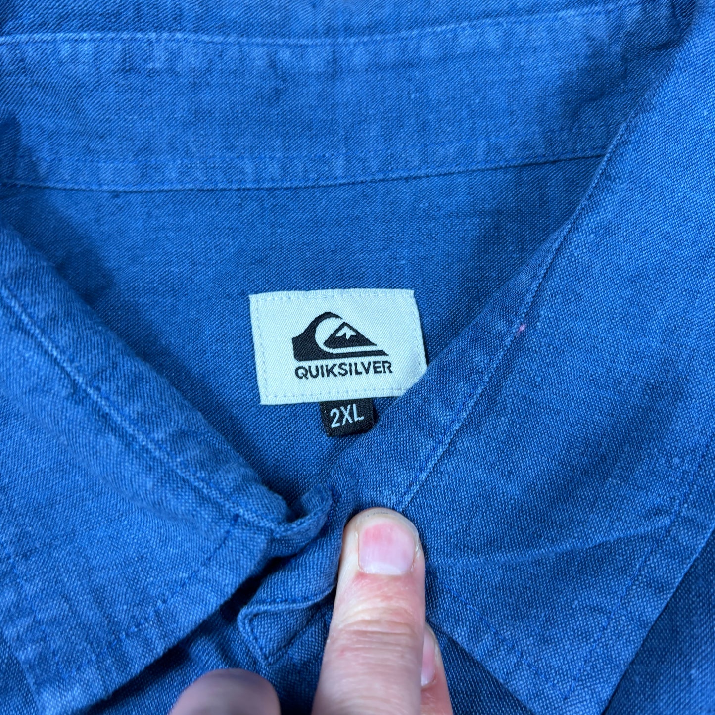Vintage Quiksilver Blue Surfwear Button Shirt - XXL