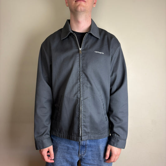 Vintage Carhartt Grey Workwear Utility Jacket - L
