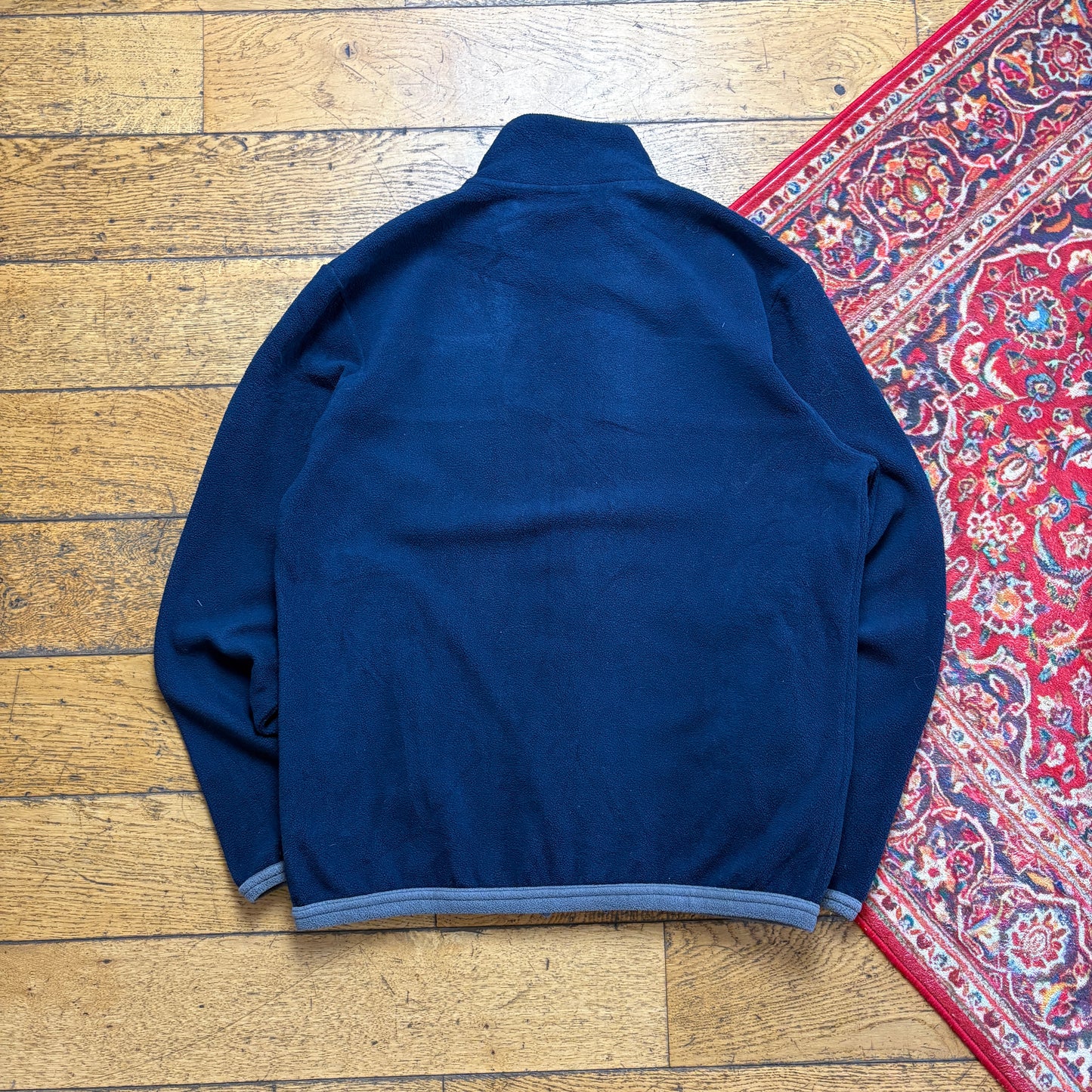 Vintage Diadora Navy Fleece Embroidered Sweatshirt - M