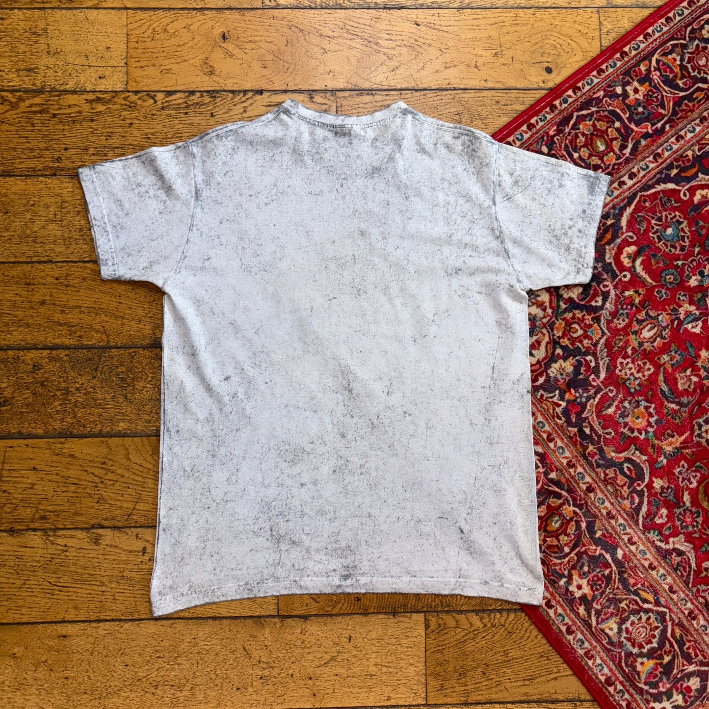 Vintage Grey Grunge Affliction Style Punk Skull Graphic T-Shirt - S