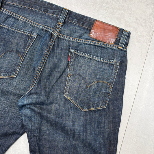 Vintage Levis Blue Denim Shorts - 36