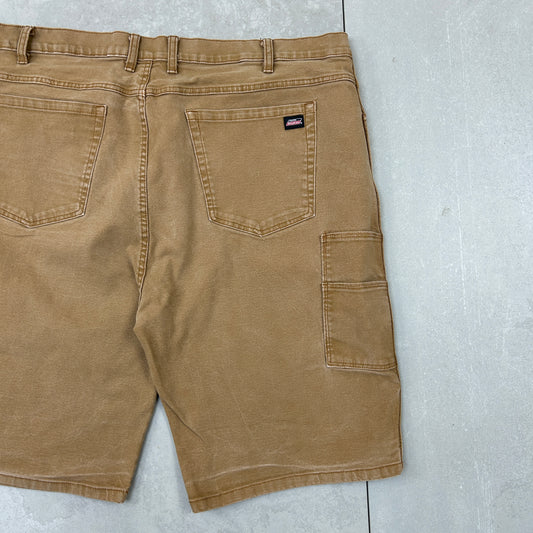 Vintage Dickies Workwear Carpenter Baggy Brown Shorts - 44