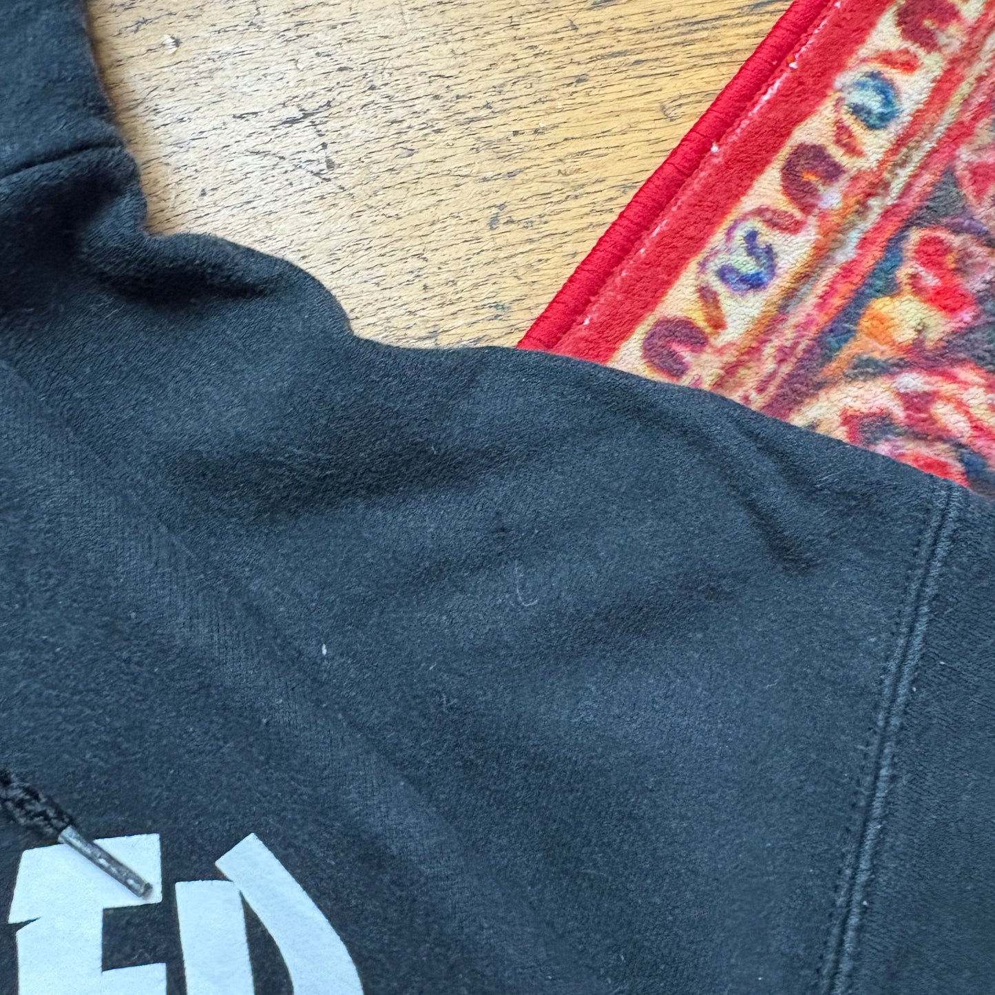Vintage Thrasher Black Skate Hoodie Sweatshirt - XL