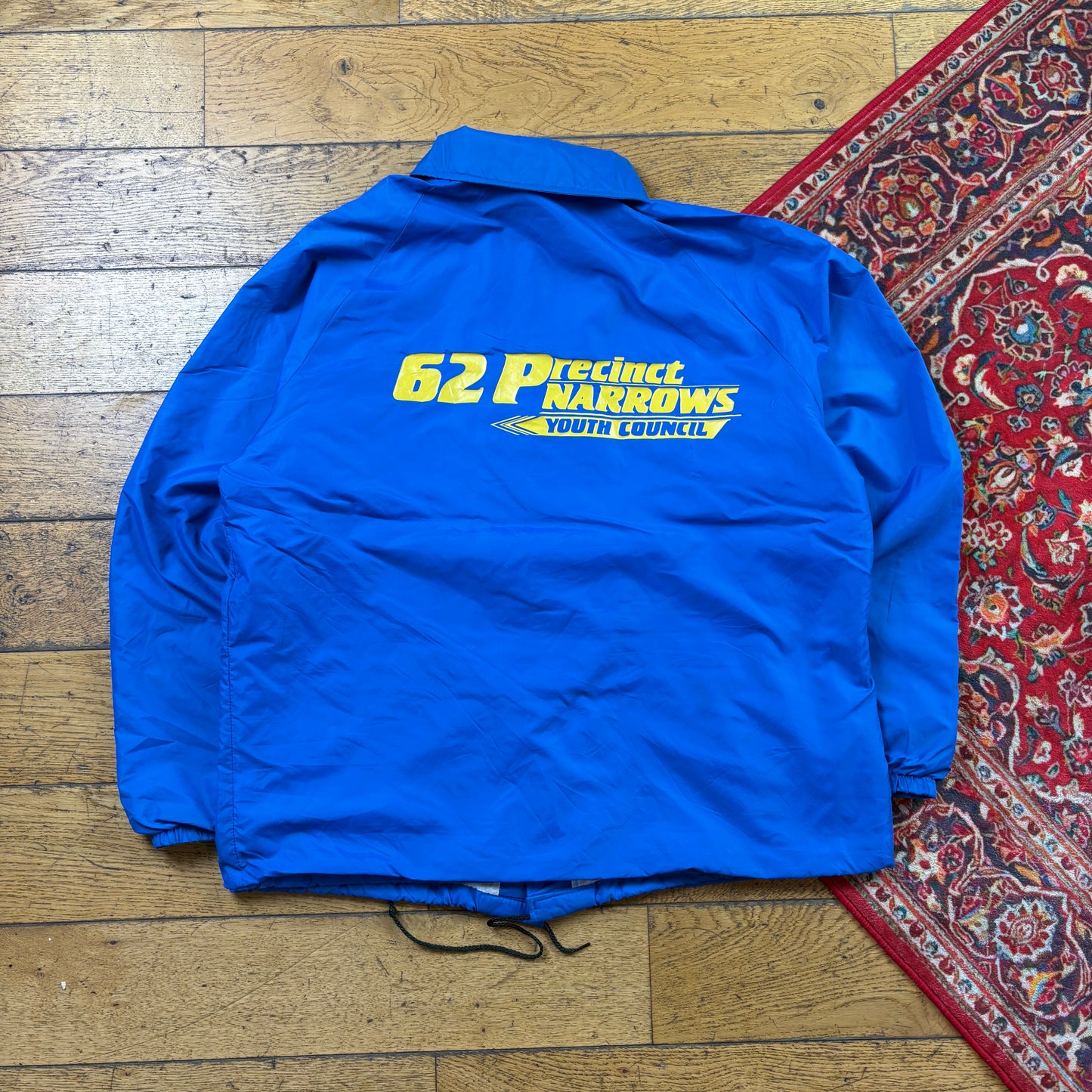 Vintage Blue Nylon Coach Harrington Jacket - L