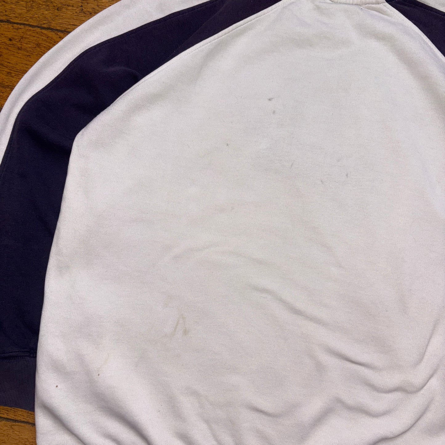 Vintage Puma White Embroidered Sweatshirt - L