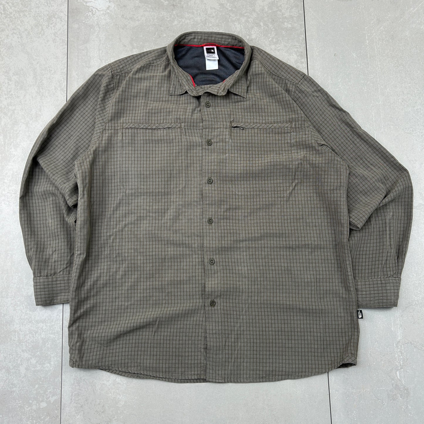 Vintage North Face Green Khaki Shirt - XL