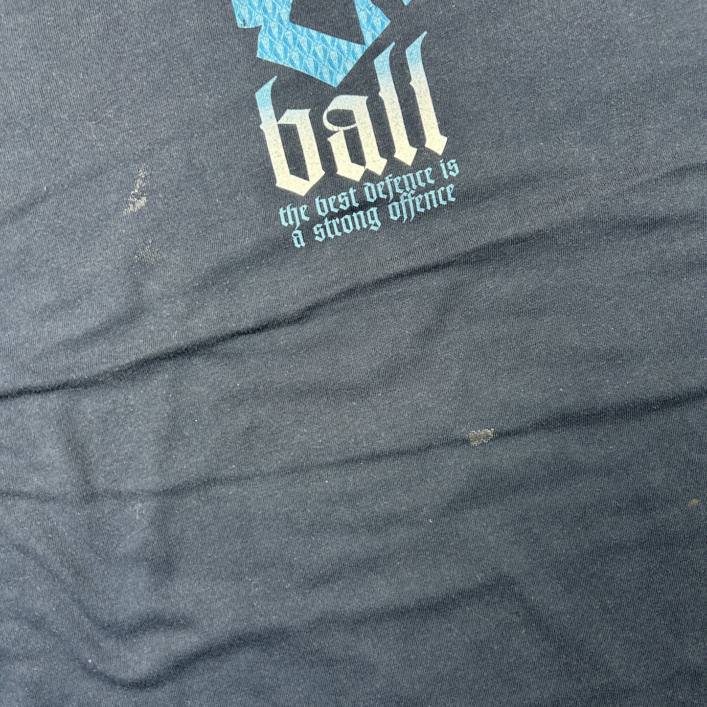 Vintage Nike Basketball Navy Graphic T-Shirt - L