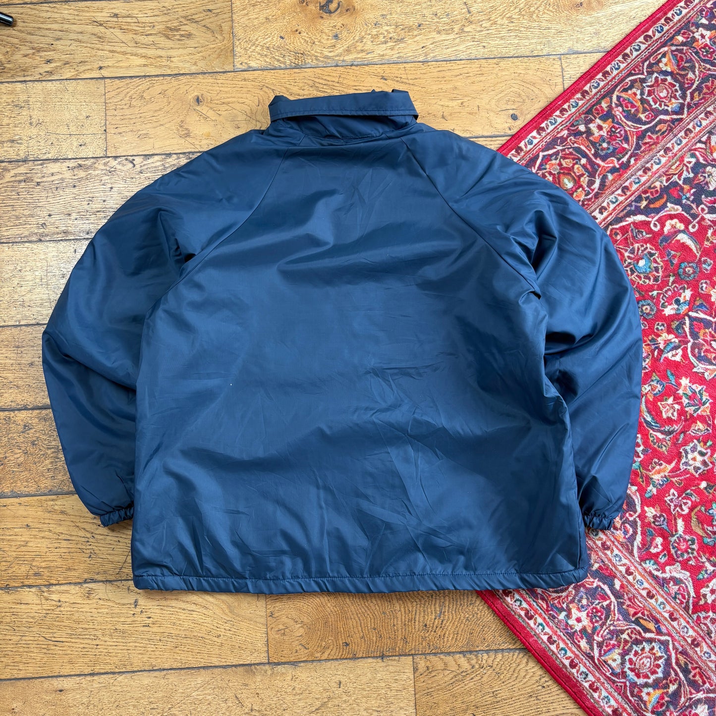 Vintage Navy Nylon Coach Harrington Jacket - L