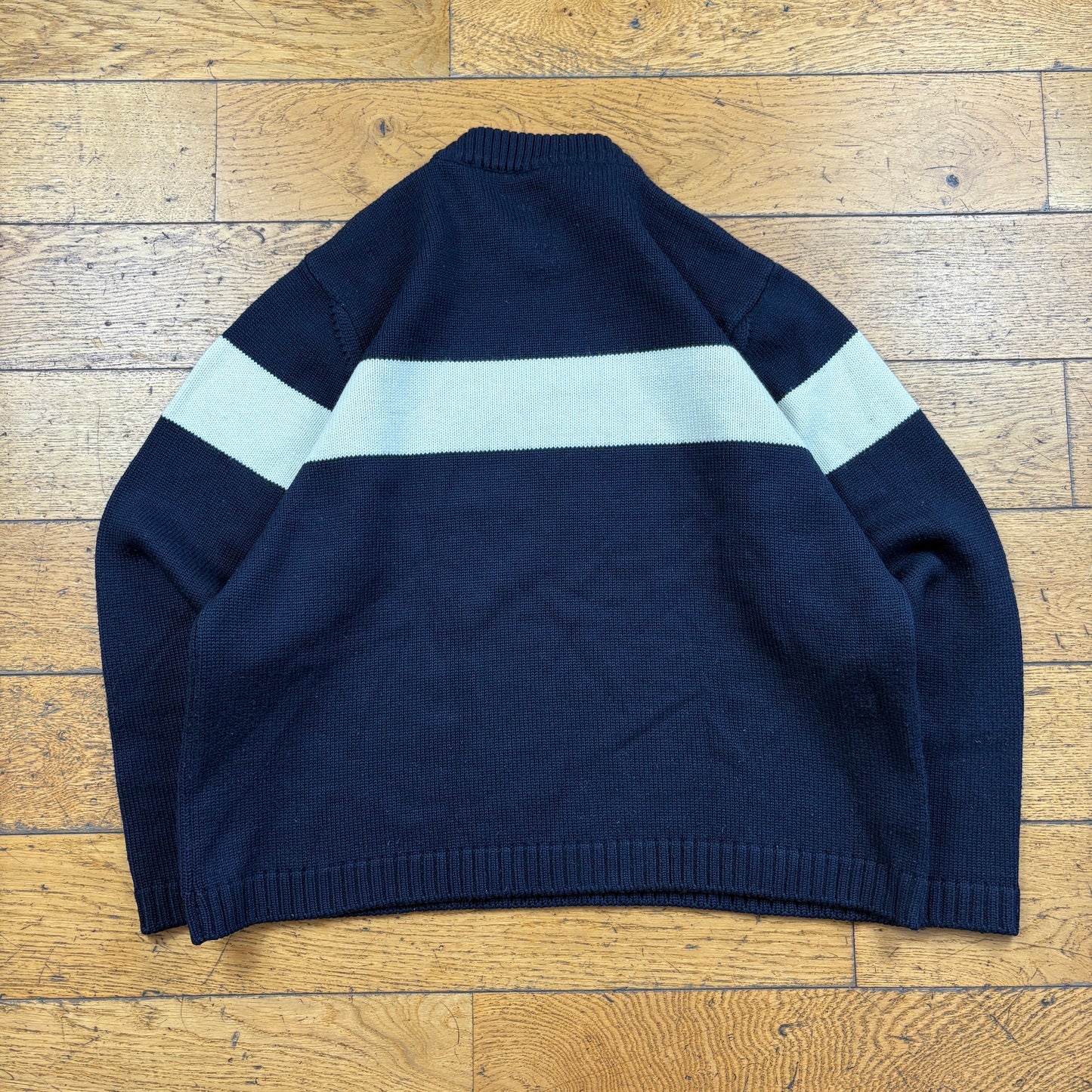 Vintage Diesel Navy Knit Jumper Sweatshirt - M