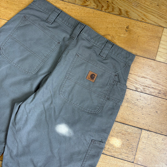 Vintage Carhartt Brown Workwear Baggy Carpenter Shorts - 34