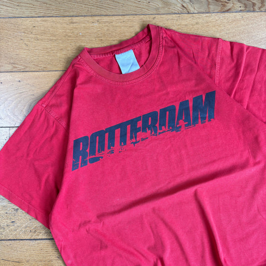 Vintage Nike Rotterdam Red Graphic T-Shirt - L