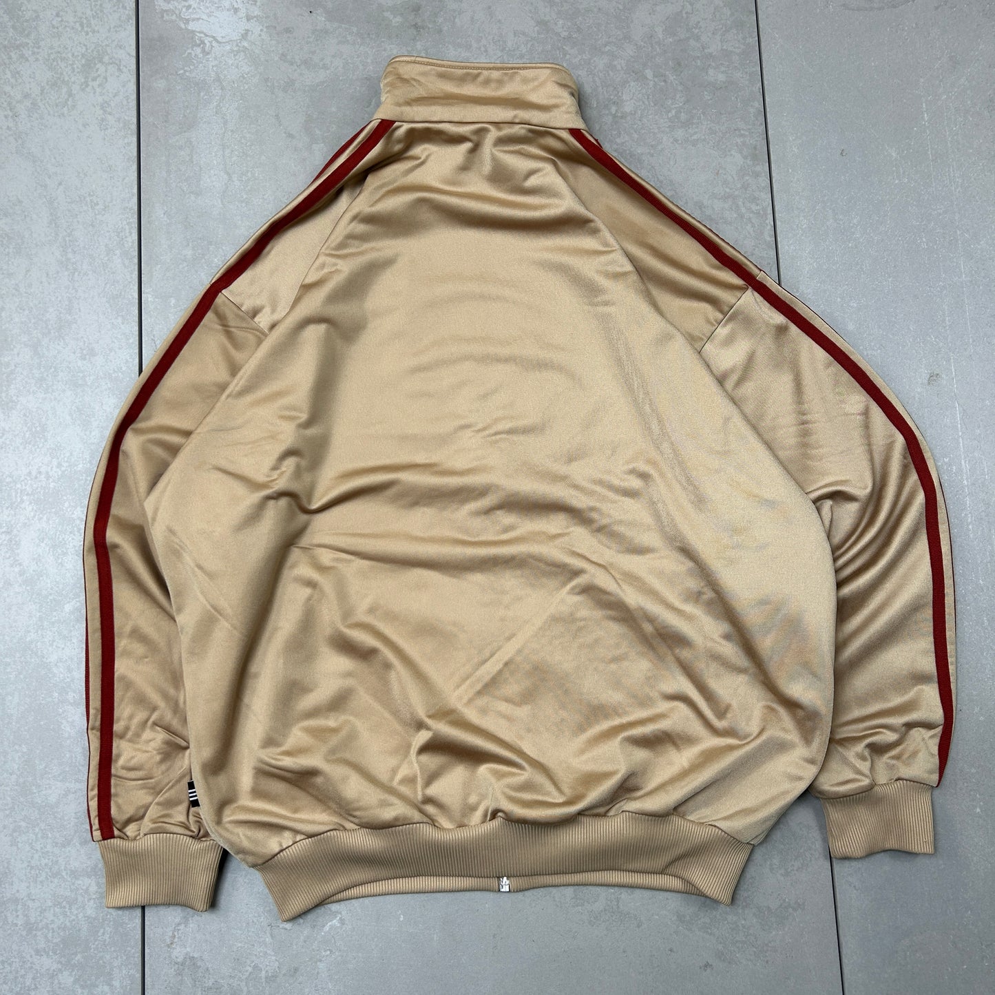 Vintage 80s Adidas Brown Tracksuit Track Shell Windbreaker Jacket - L
