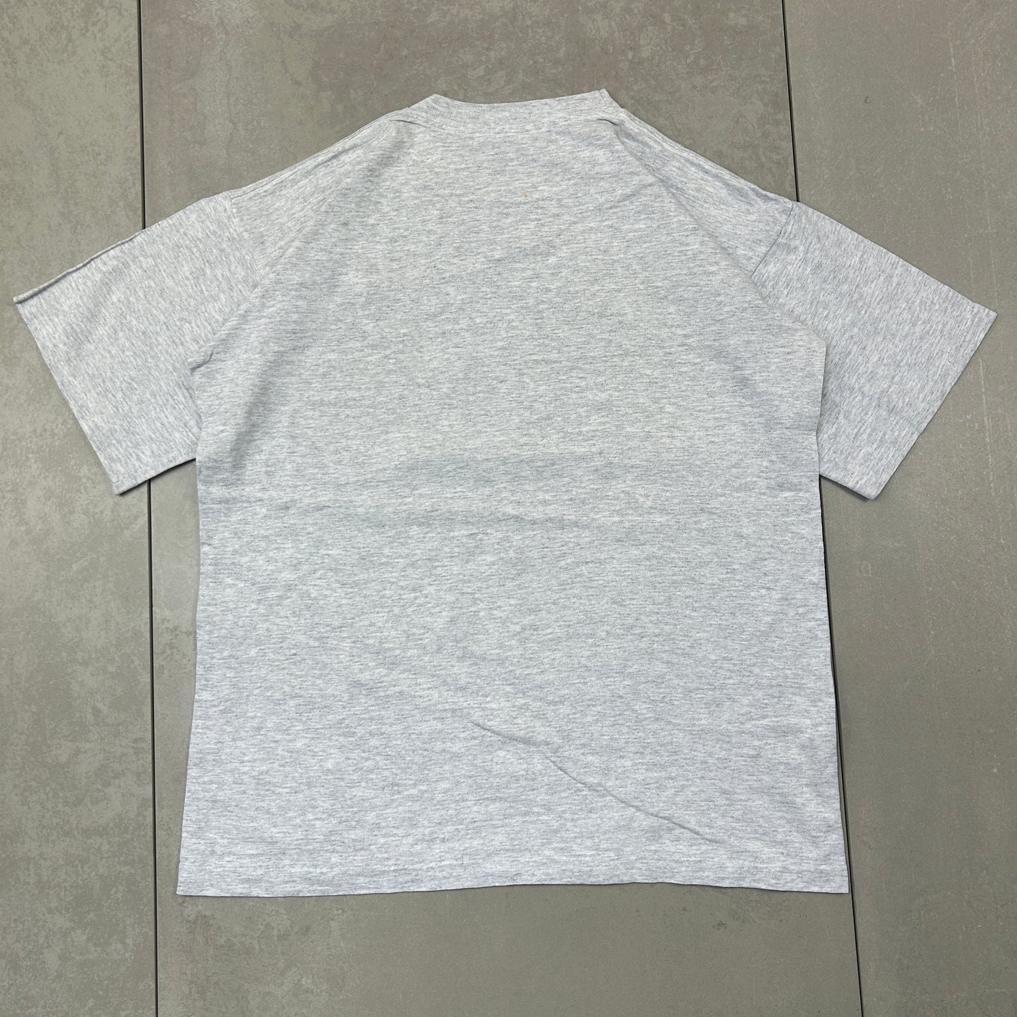 Vintage 90s Miami Hurricanes NFL Single Stitch Graphic Grey T-Shirt - L