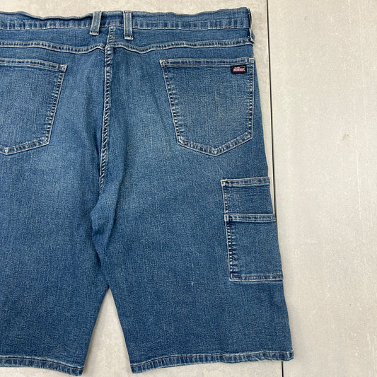 Vintage Dickies Workwear Carpenter Blue Baggy Shorts - 40
