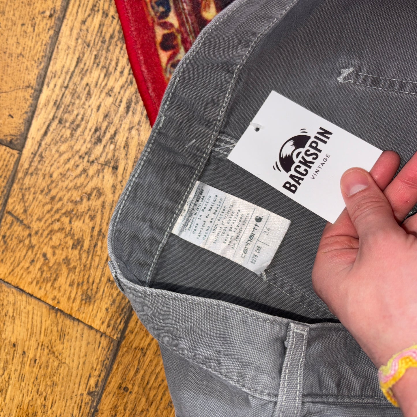Vintage Carhartt Grey Workwear Baggy Carpenter Shorts - 34