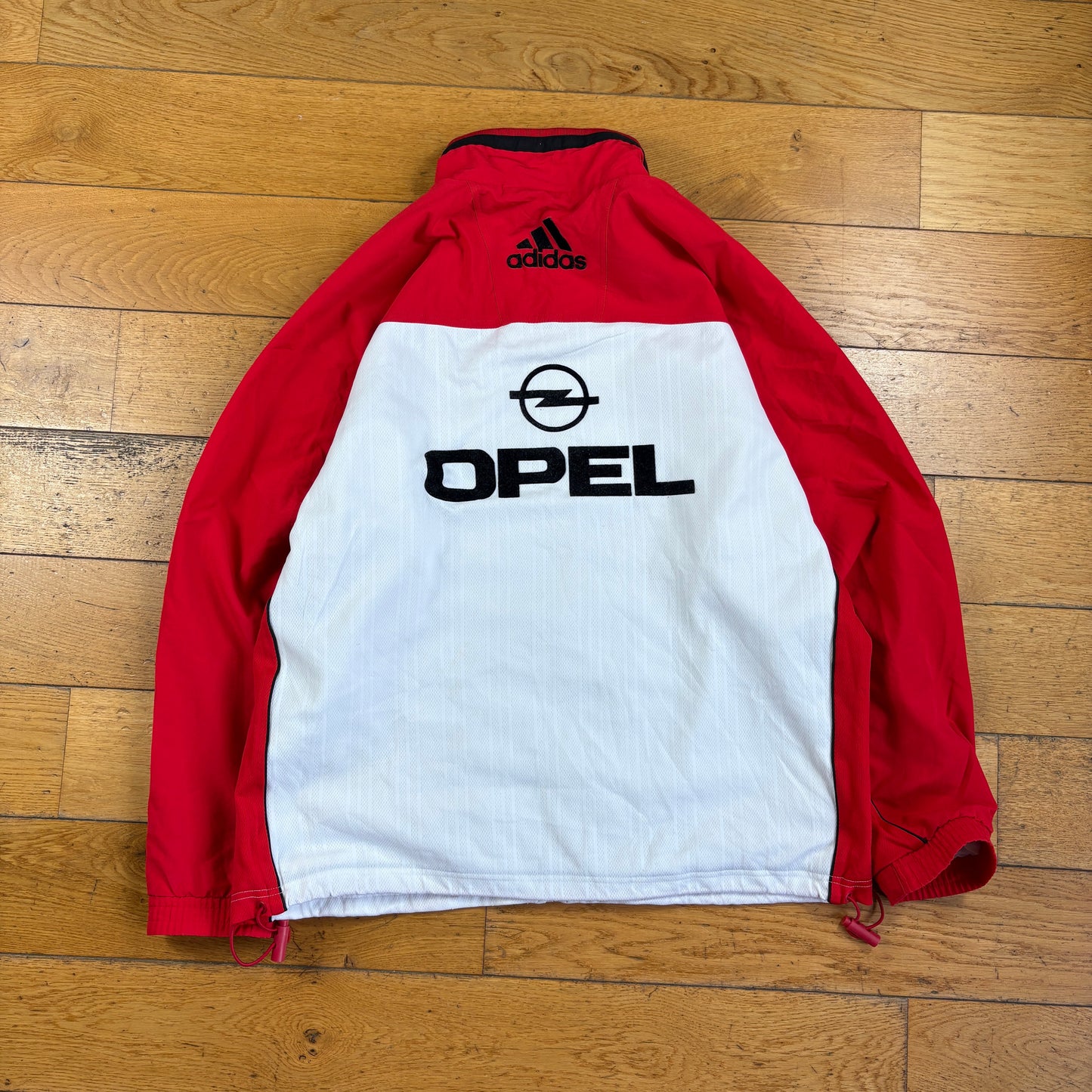 Vintage Rare Adidas AC Milan Sample Red Tracksuit Jacket And Bottoms - XL