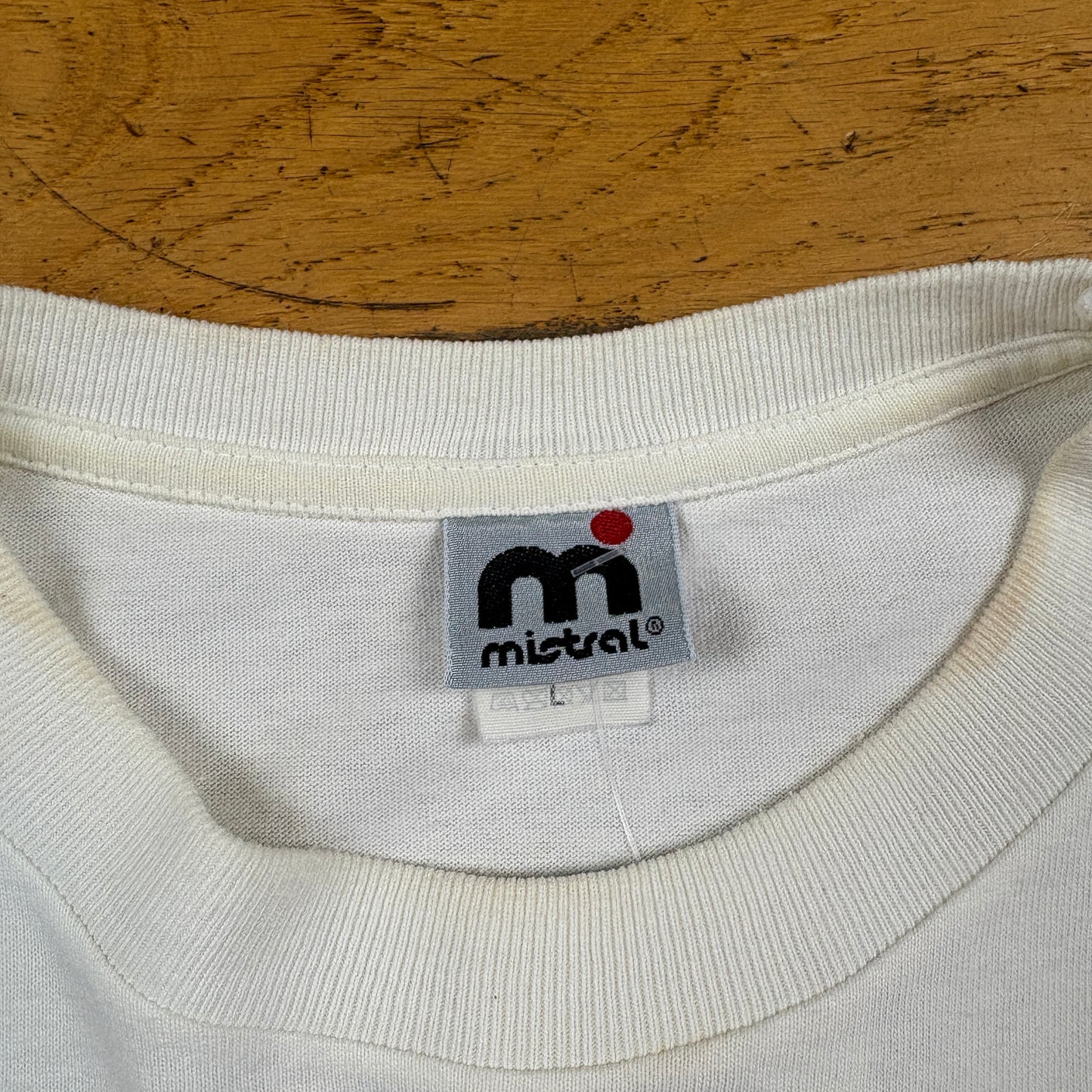 Vintage Mistral Hawaii Surfwear White Graphic T-Shirt - M