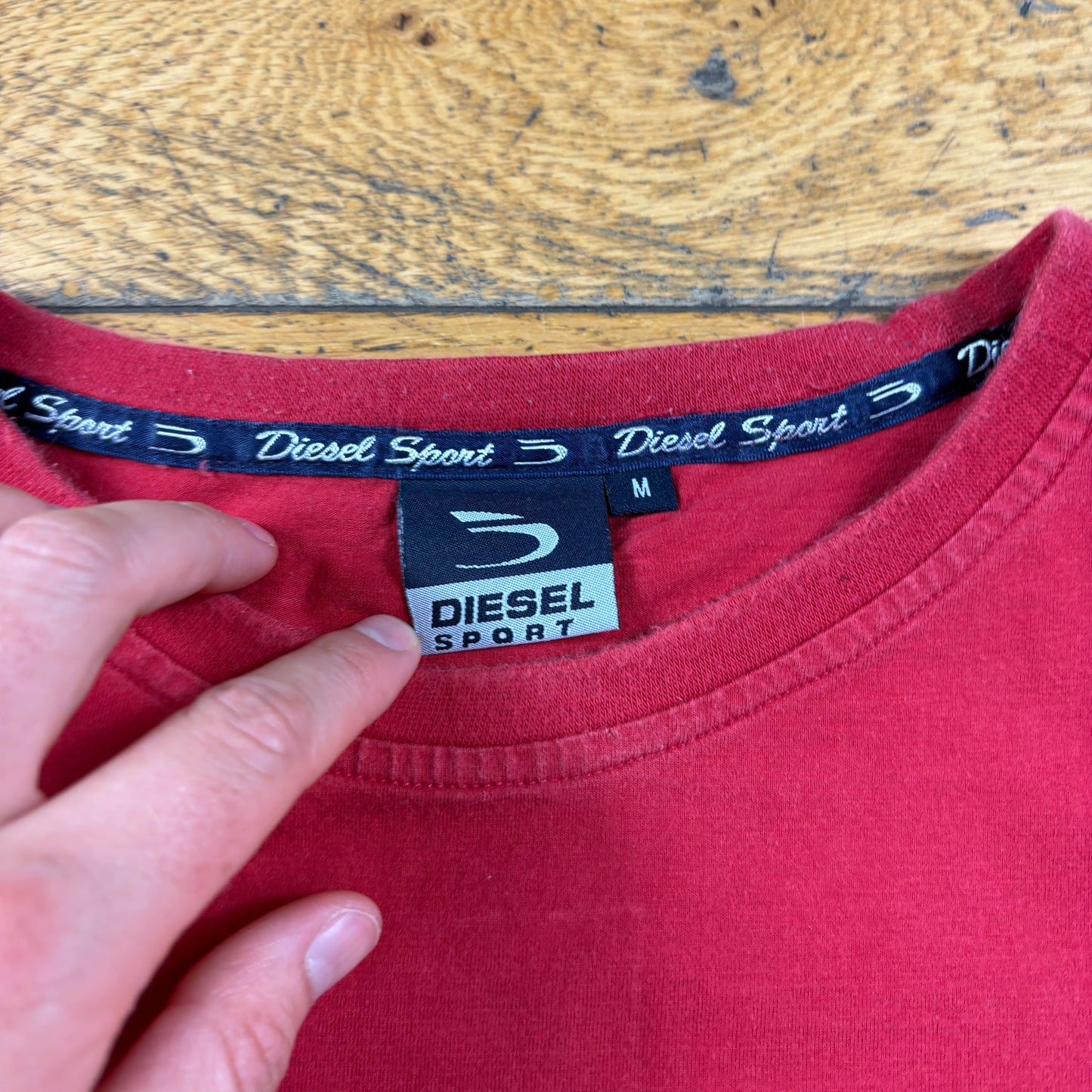 Vintage Diesel Red Graphic T-Shirt - S