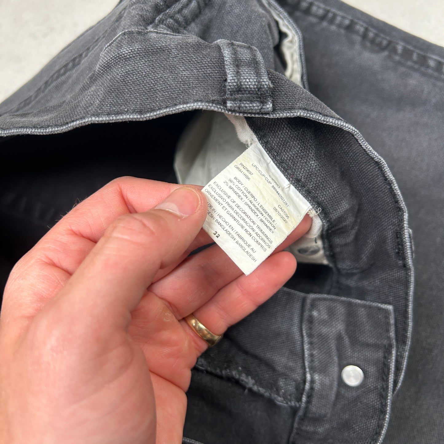 Vintage Dickies Workwear Carpenter Black Baggy Shorts - 32