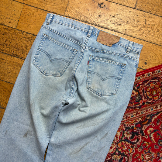 Vintage Levis 501 Straight Blue Denim Jeans - 36S