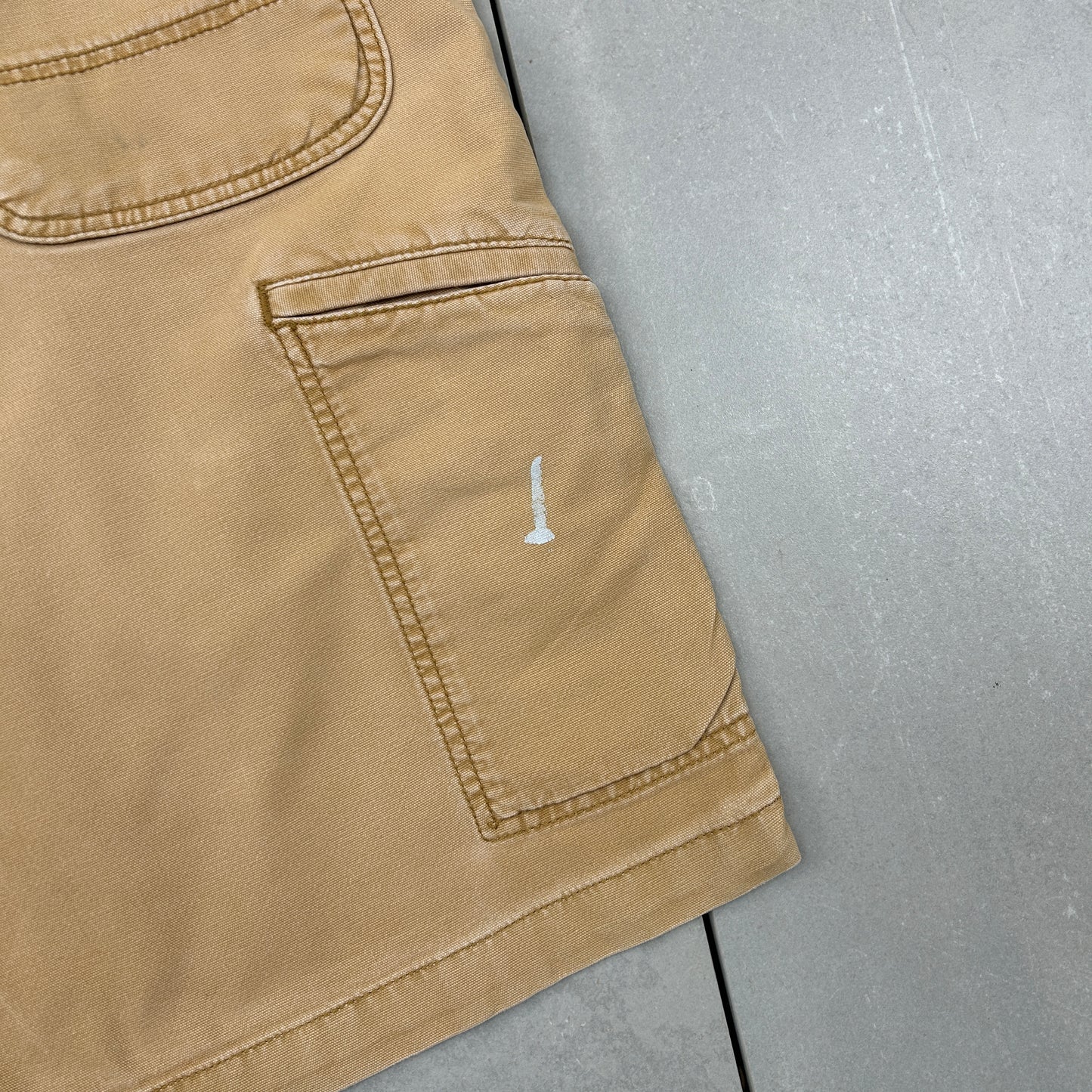 Vintage Carhartt Workwear Baggy Brown Carpenter Shorts - 38
