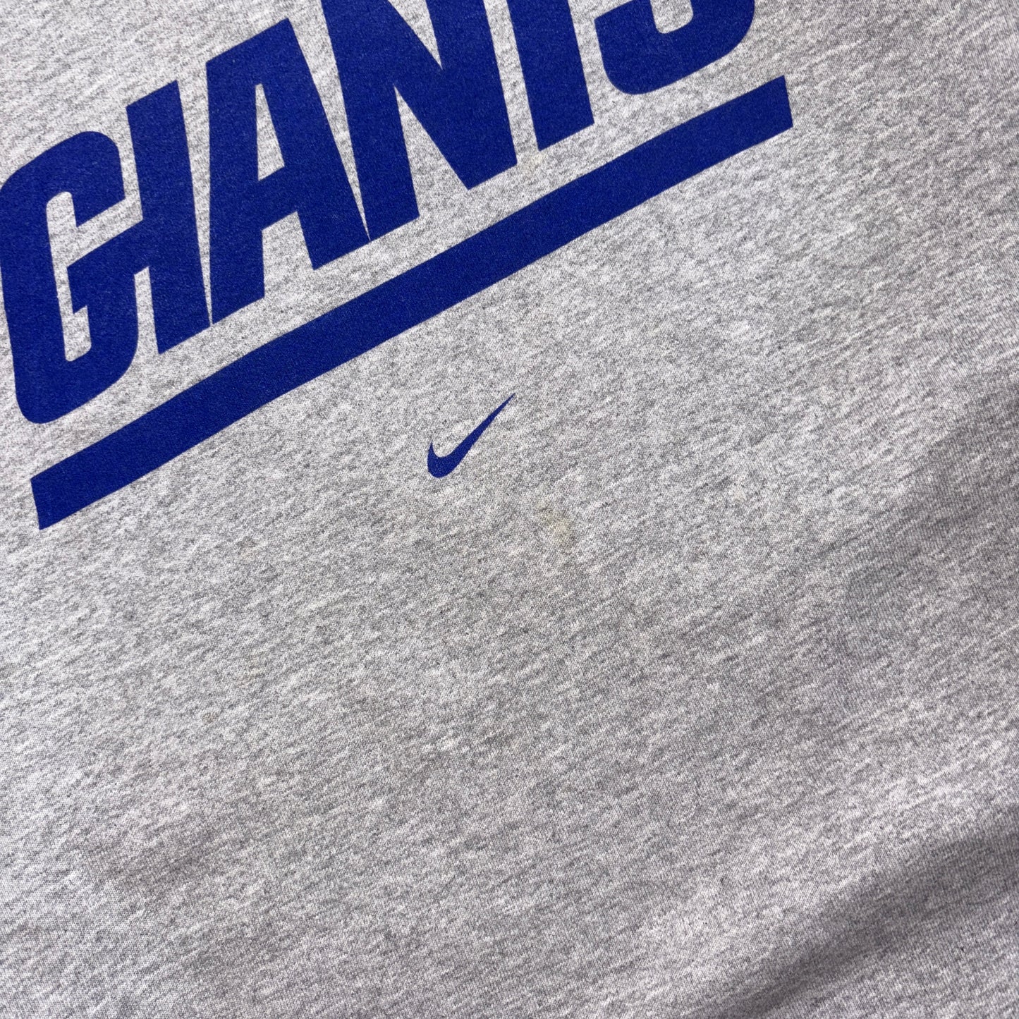Vintage 90s Nike Swoosh NFL NY Giants Grey Embroidered Sweatshirt - 2XL