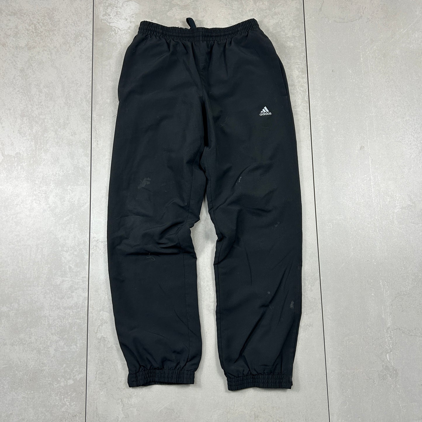 Vintage Adidas Black Baggy Tracksuit Sweatpants Track Pants Bottoms - XS