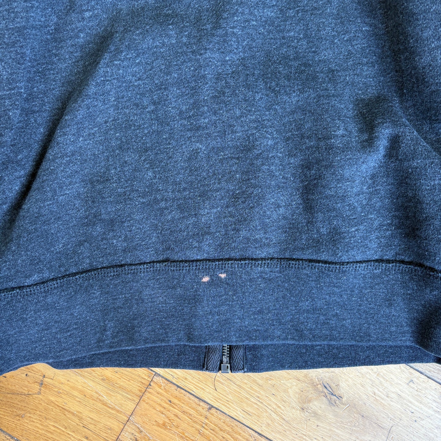 Vintage Ralph Lauren Grey Zip Hoodie Embroidered Sweatshirt - L