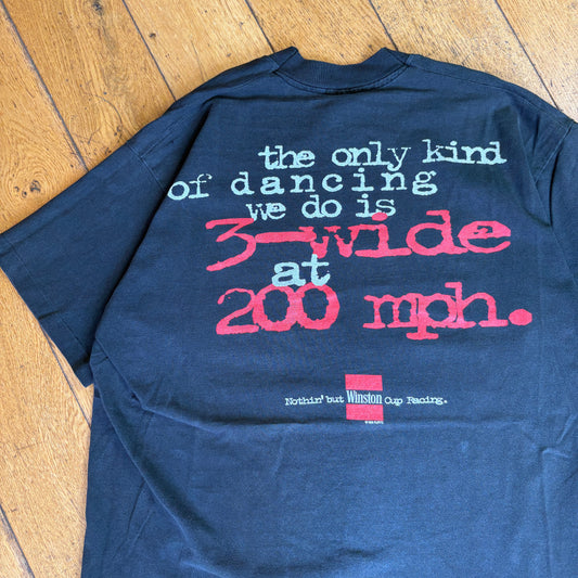 Vintage 1996 NASCAR Winston Cup Black Single Stitch Graphic T-Shirt - M