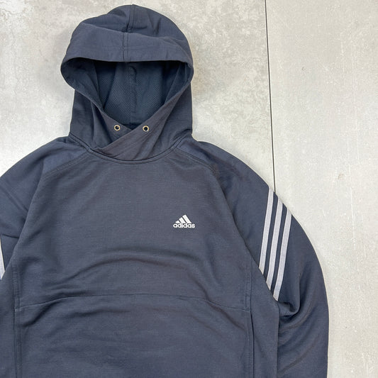Vintage 90s Adidas Black Gorp Core Embroidered Hoodie Sweatshirt - M