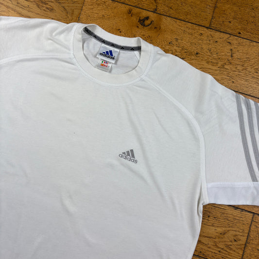 Vintage Adidas White T-Shirt -XL