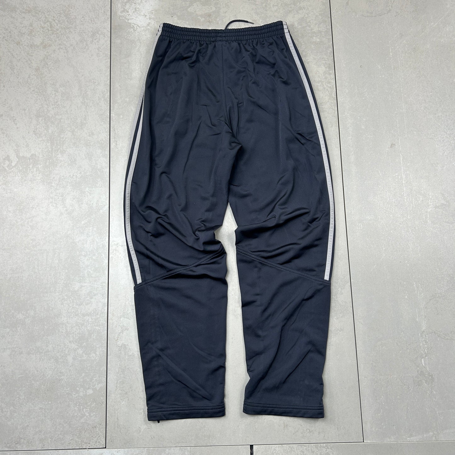 Vintage Adidas Baggy Tracksuit Black Track Pants Bottoms - S