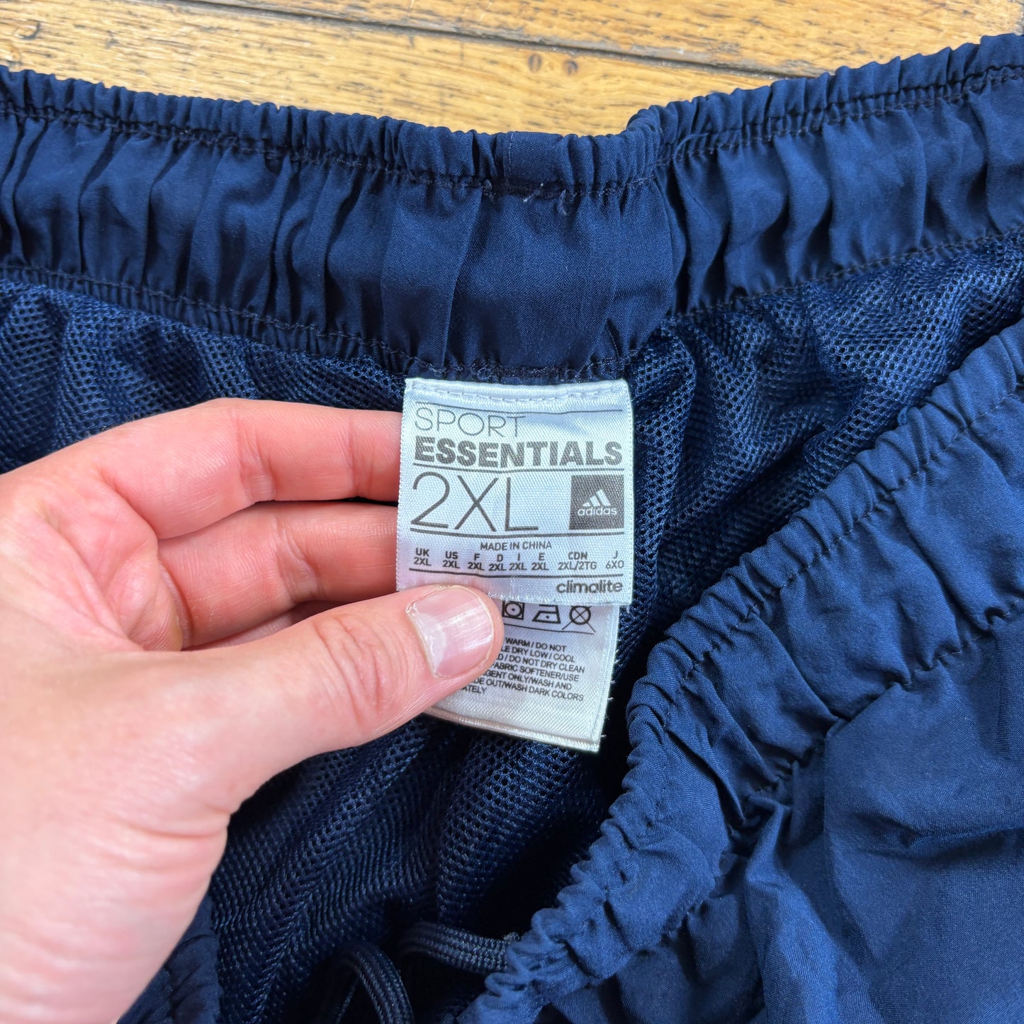 Vintage Adidas Navy Baggy Tracksuit Sweatpants Track Pants Bottoms - XXL