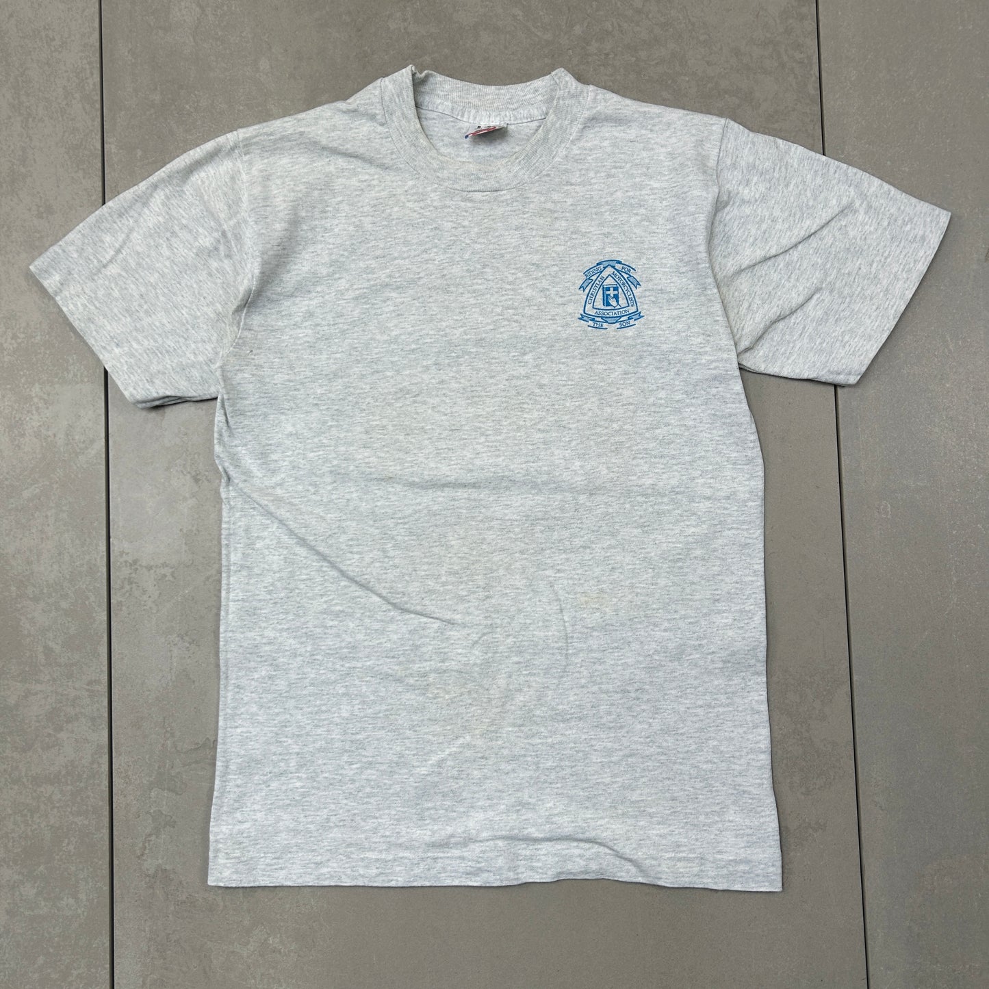 Vintage 90s Single Stitch Motorcycle Motorbike Graphic Grey T-Shirt - XS